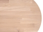 Preview: Round Tabletop Worktop Oak Select Natur, finger jointed lamellas, 26 mm, white oiled
